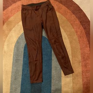 Free People Burgundy slim fit pants